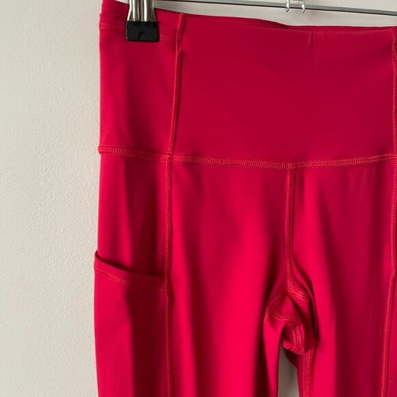 Lululemon 2020 Fast & Free 7/8 Tight II *Non-Reflective Nulux 25" Leggings Red 4 - Picture 5 of 9